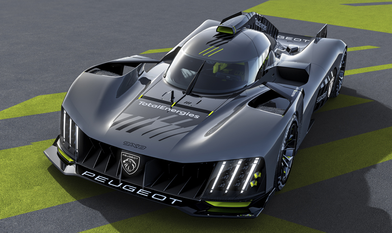 Peugeot 9X8 FIA WEC Hybrid LMH Hypercar for Le Mans 2022 